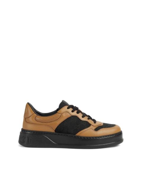 GUCCI panelled lace-up trainers