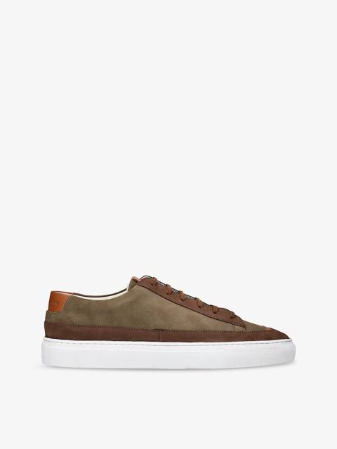 Grenson D-Stock recycled-leather low-top trainers