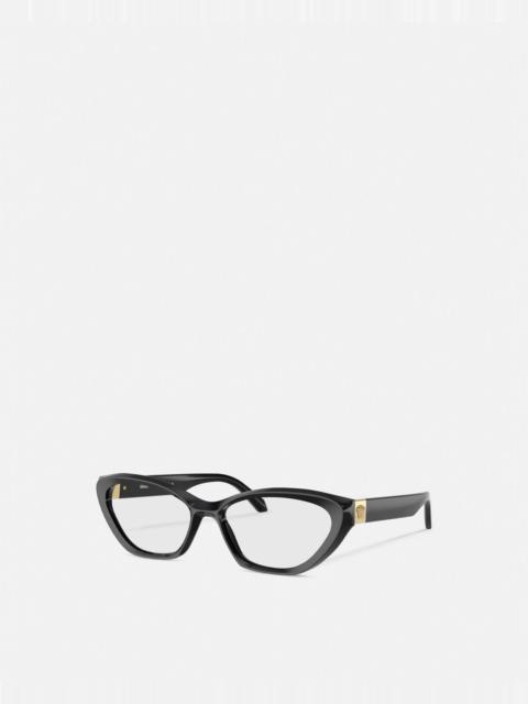 VERSACE Medusa Plaque Cat-Eye Glasses