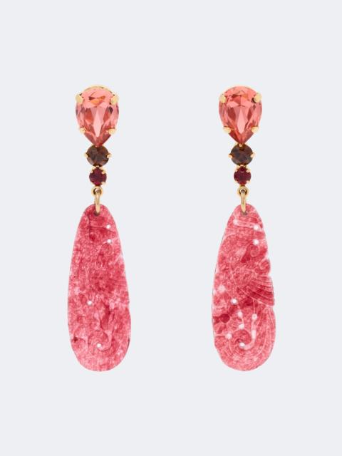 Jennifer Behr Corinna embellished drop earrings