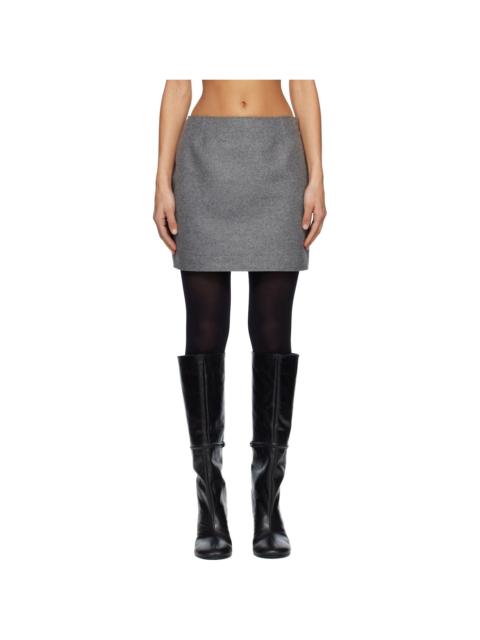 MARIE ADAM-LEENAERDT Gray Base Miniskirt