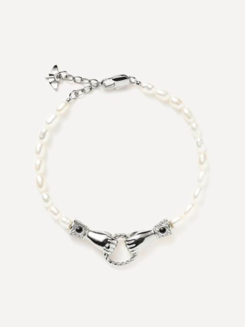 MISSOMA Silver-Plated Harris Reed In Good Hands Bracelet