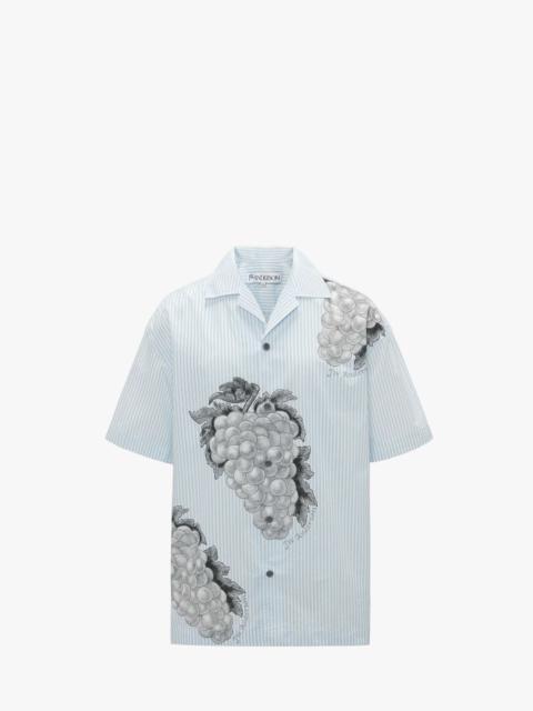 JW Anderson SHORT SLEEVE SHIRT WITH GRAPE MOTIF