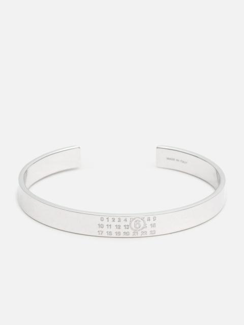 MM6 Maison Margiela NUMERIC MINIMAL SIGNATURE CUFF BRACELET