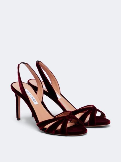 AQUAZZURA Tati velvet slingback sandals