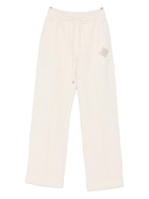 CASABLANCA textured logo-patch track pants