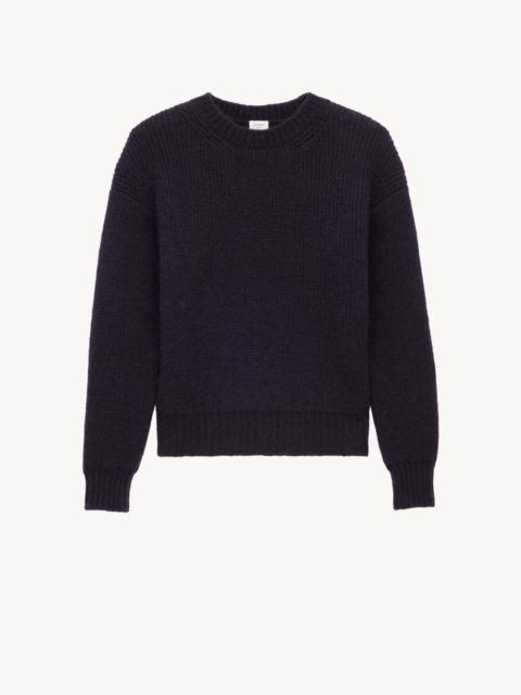 SAINT LAURENT BATWING SWEATER IN HALF-MILANO KNIT