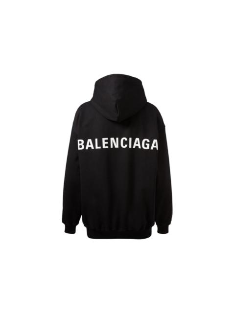 BALENCIAGA Balenciaga Classic Middle Back Logo Hoodie Black