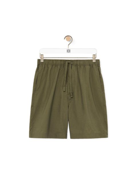 Shorts in cotton blend
