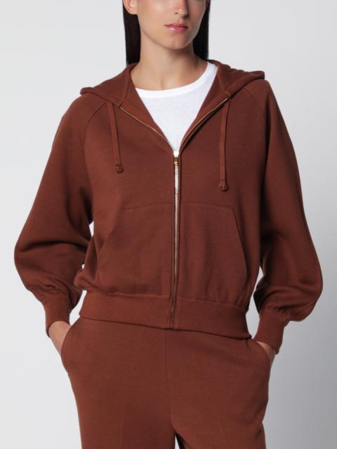 Loro Piana Brown cotton hoodie