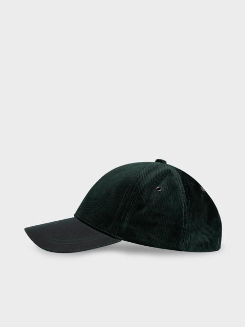 Dark Green Corduroy Cap