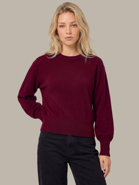 525 america Cashmere Blend Cropped Crewneck Sweater