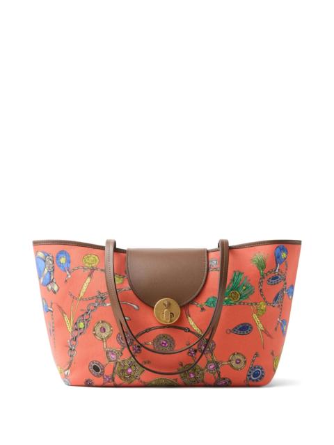 VERSACE Versace Vivian Printed Small Canvas Tote