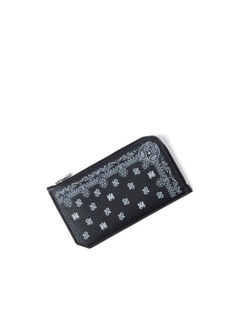 AMIRI paisley zip cardholder