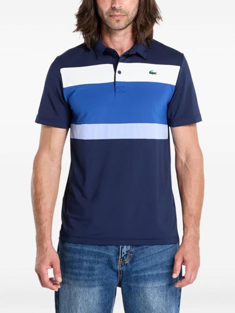 LACOSTE striped short-sleeve polo