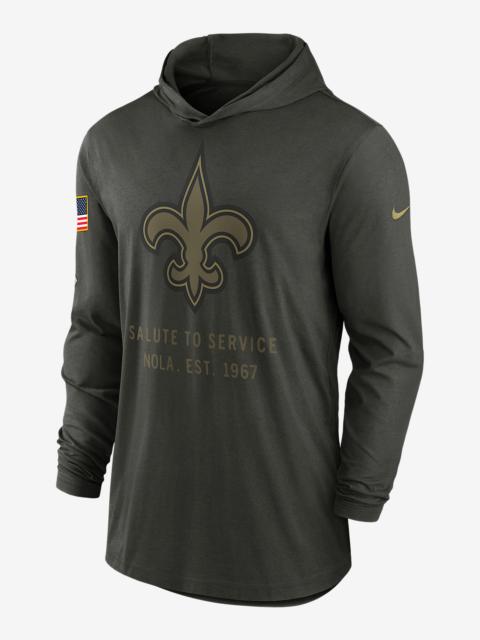 Nike New Orleans Saints Salute to Service Sideline Men’s Nike Dri-FIT NFL Long-Sleeve Hooded Top
