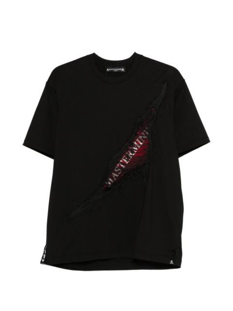 mastermind JAPAN ripped logo T-shirt