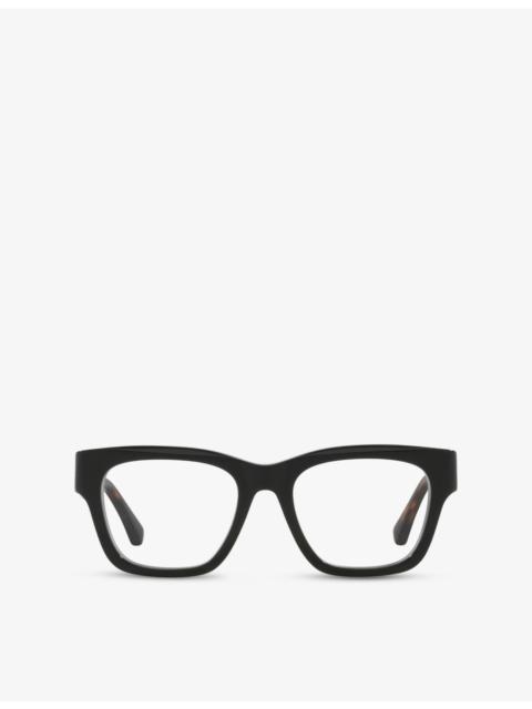 GUCCI GC002290 Rectangle-Frame Acetate Optical Glasses