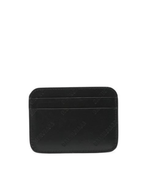 BALENCIAGA logo-debossed leather cardholder