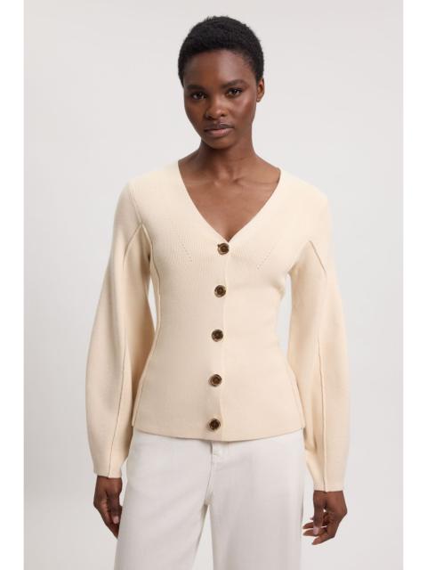 KAREN MILLEN Knit Wool Look Rounded Sleeve Cardigan