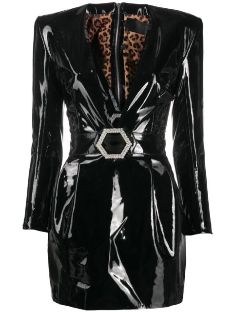 PHILIPP PLEIN plunging V-neck mini dress