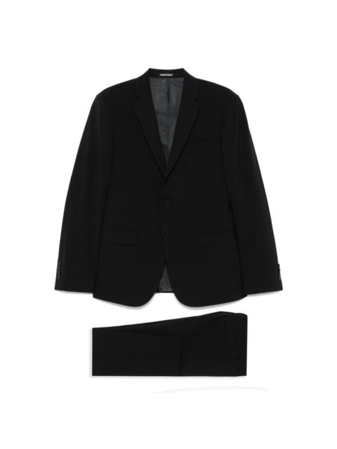 stretch-wool single-breasted suit