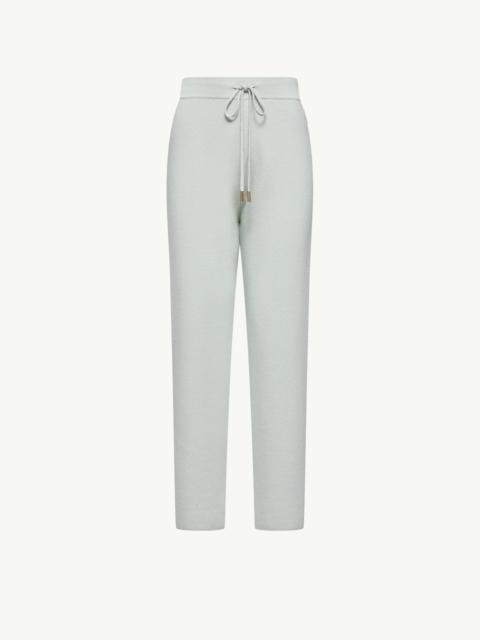 Wool & Cashmere Blend Cropped Jogging Pants