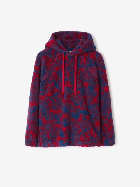 Burberry Rose Print Fleece Hoodie