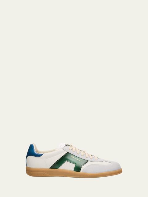 Santoni Men's DBS Suede & Leather Low-Top Sneakers