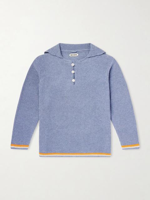 BODE Boat Deck Ribbed Virgin Wool Sweater