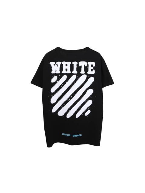 Off-White OFF-WHITE Diag Spray Tee Black