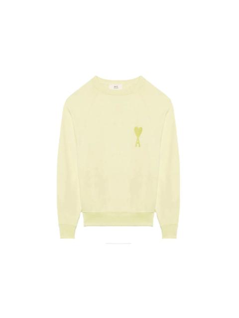 AMI Paris Ami Paris Ami De Coeur Tonal Sweatshirt Yellow