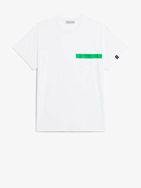 WHITE X GREEN COTTON T-SHIRT | GJM-206