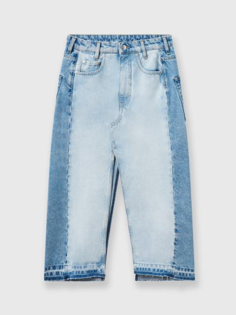 Stella McCartney Contrast Panel Denim Skirt