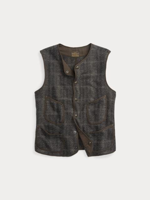 RRL by Ralph Lauren Plaid Double-Knit Jacquard Vest