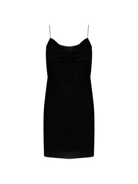 Dion Lee corset-style velvet minidress