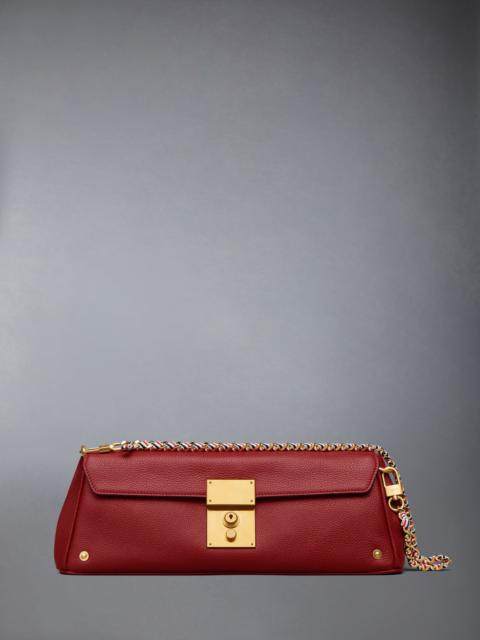 Thom Browne Soft Pebble Grain Mrs. Thom Baguette Clutch