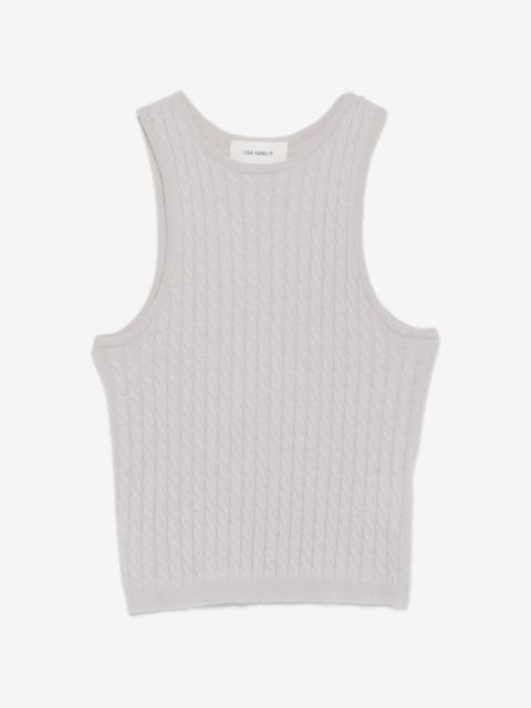 LISA YANG Iora cable-knit tank top