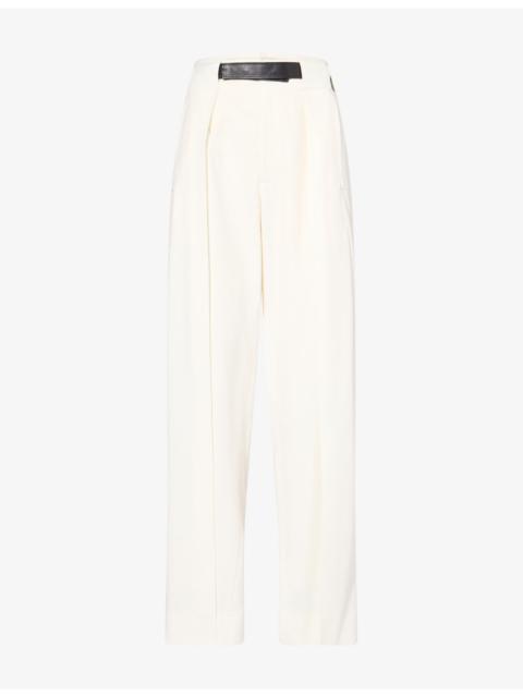 DARKPARK Ronda Belted Pleated Woven Trousers