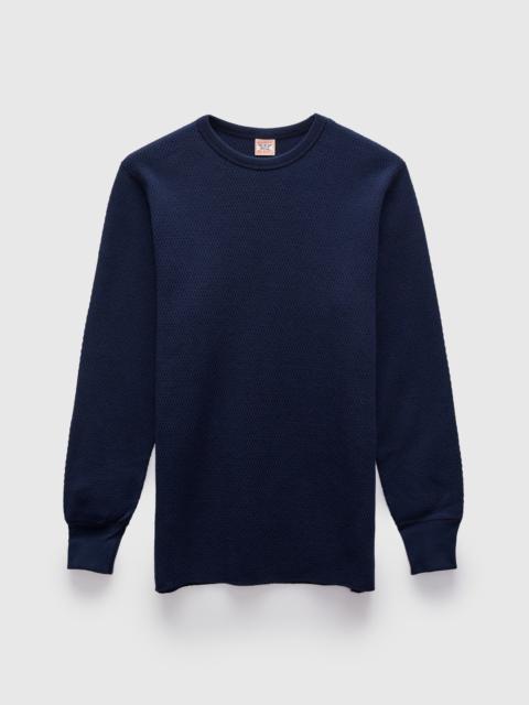 The Real McCoys Army Military Thermal Shirt in Navy