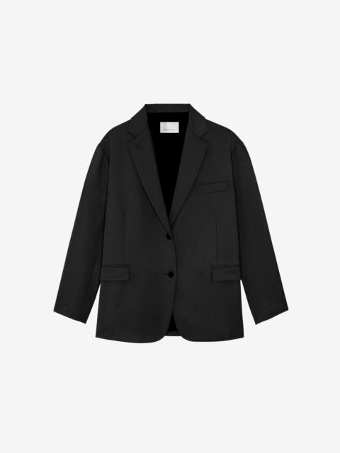 The Frankie Shop Frankie Oversized Boyfriend Blazer - Black
