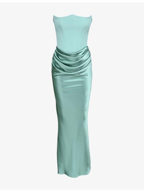 House of CB Persephone Corset Woven Maxi Dress