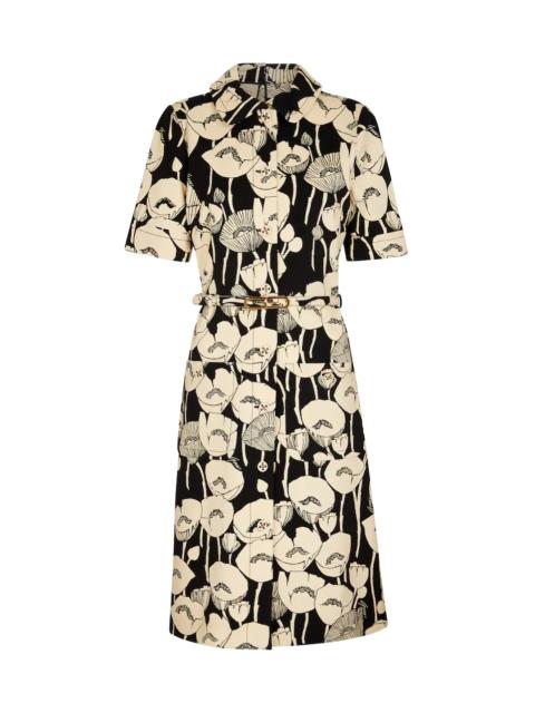 GUCCI poppy-embroidered dress