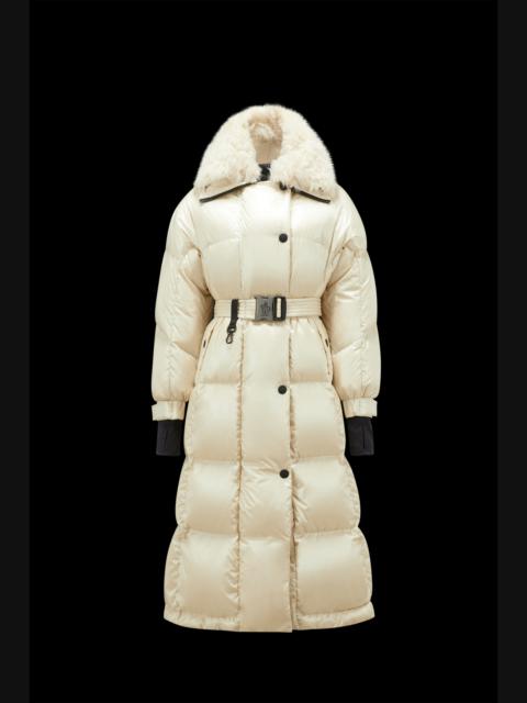 Moncler Chamoille Long Down Jacket