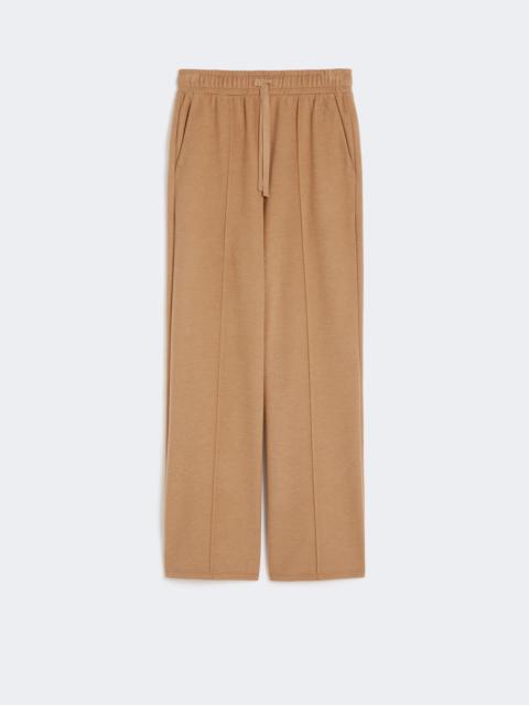 WEEKEND Max Mara Drap-effect jersey trousers - CAMEL