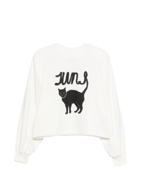 JUUN.J cat-print sweatshirt