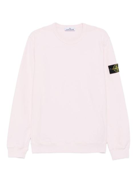 Stone Island logo-patch crew-neck sweatshirt