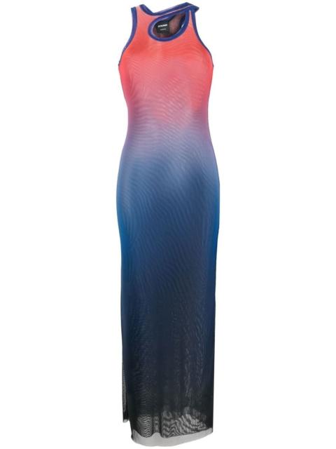 OTTOLINGER gradient-print sleeveless mesh maxi dress