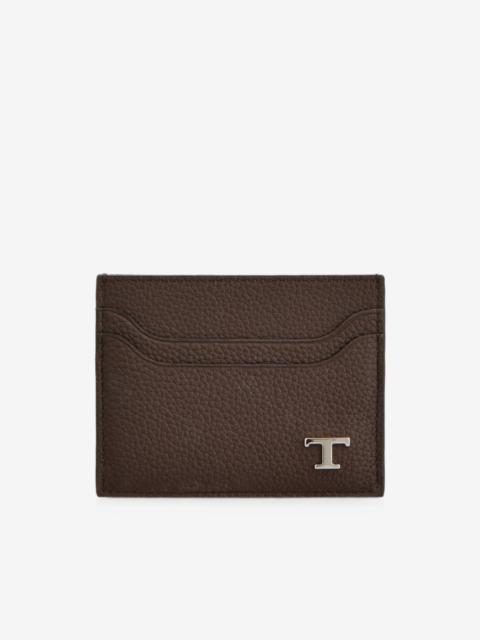 Tod's card holder in leather