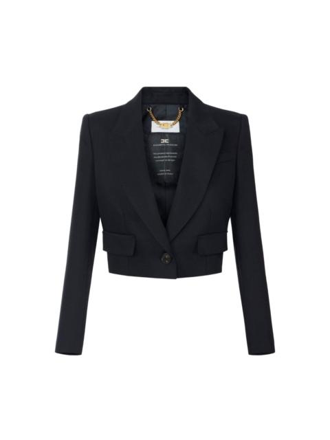 ELISABETTA FRANCHI Wool single-breasted jacket by Elisabetta Franchi